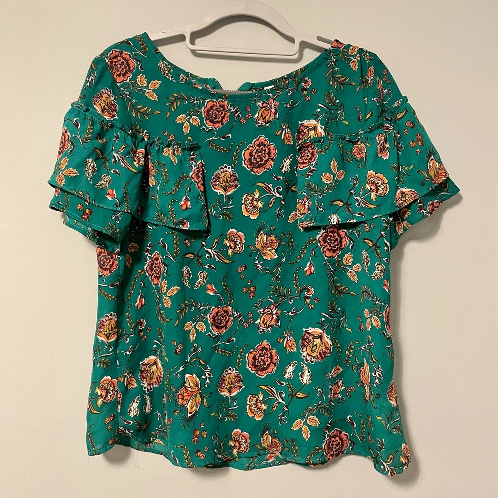Green blouse